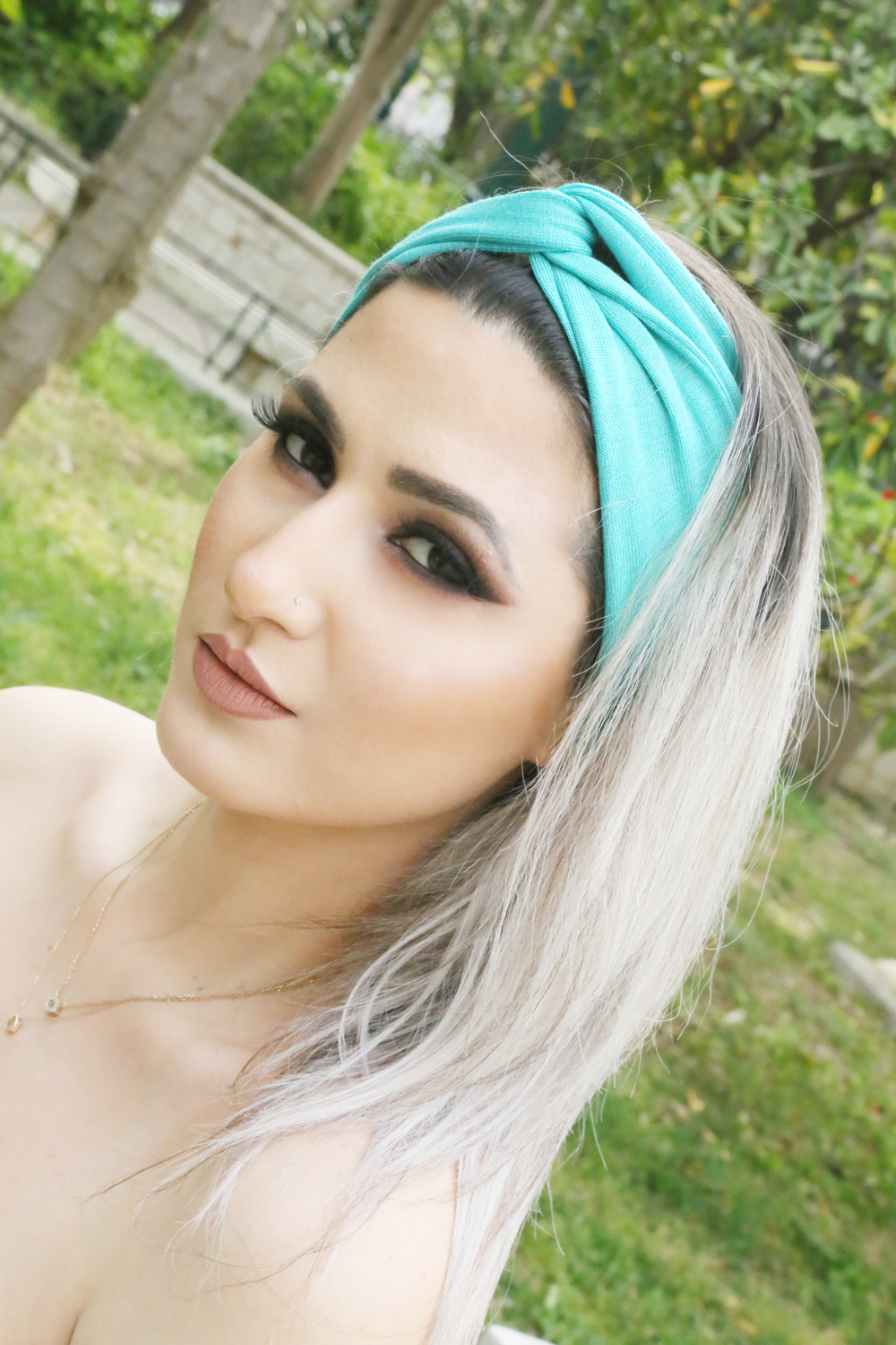Headband turquoise  ­